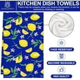 thumbnail image 2 of 2Pcs Lemon Kitchen Towel Blue Plaid Dish Towels 18 x 26 Inch Summer Gingham Hand Drying Tea Towel for Cooking Baking Cleaning, 2 of 6