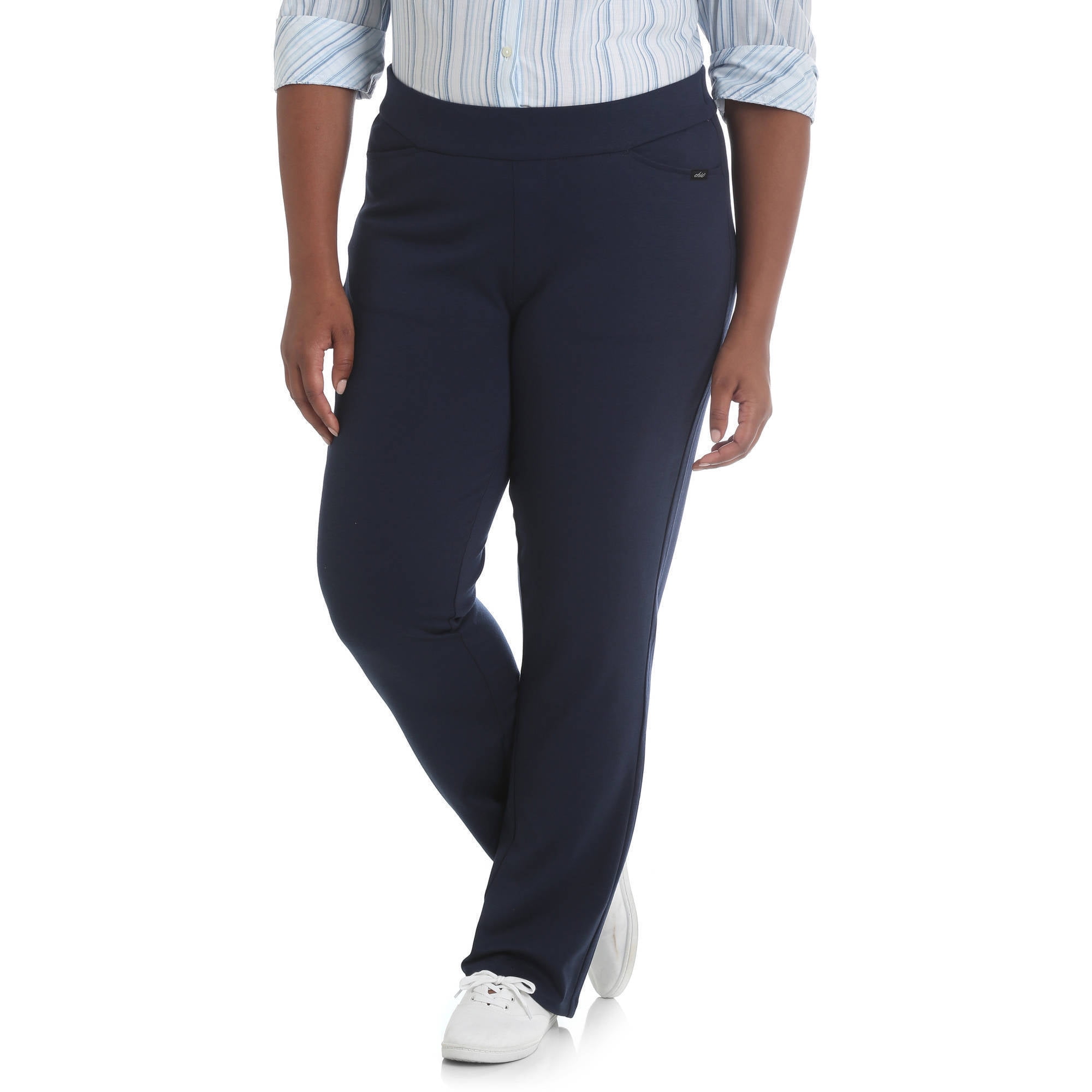 Chic Women's Plus Ponte Knit Pull On Pant