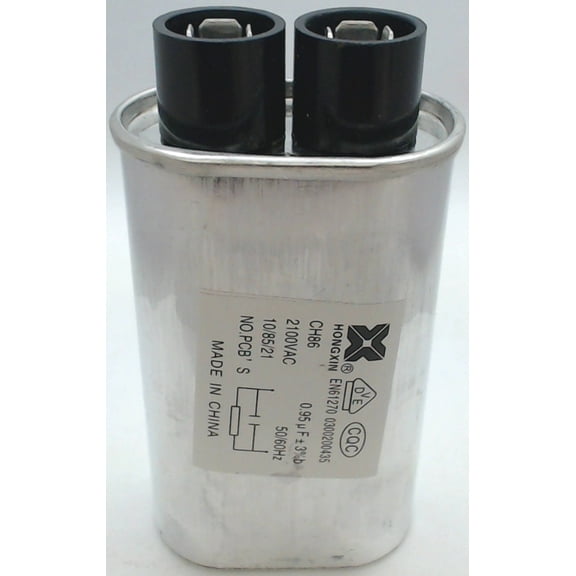 13QBP21095, Mic High Voltage Capacitor, 2100 vac, .95 mfd uf, JES1224T02