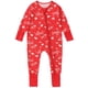 thumbnail image 2 of Cowsor Onepiece Romper Baby Boy Girl Newborn Zip Up Outfit Long Sleeve Rollover cuffs, 2 of 7