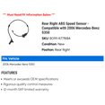 thumbnail image 2 of Rear Right ABS Speed Sensor - Compatible with 2006 Mercedes-Benz S350, 2 of 2