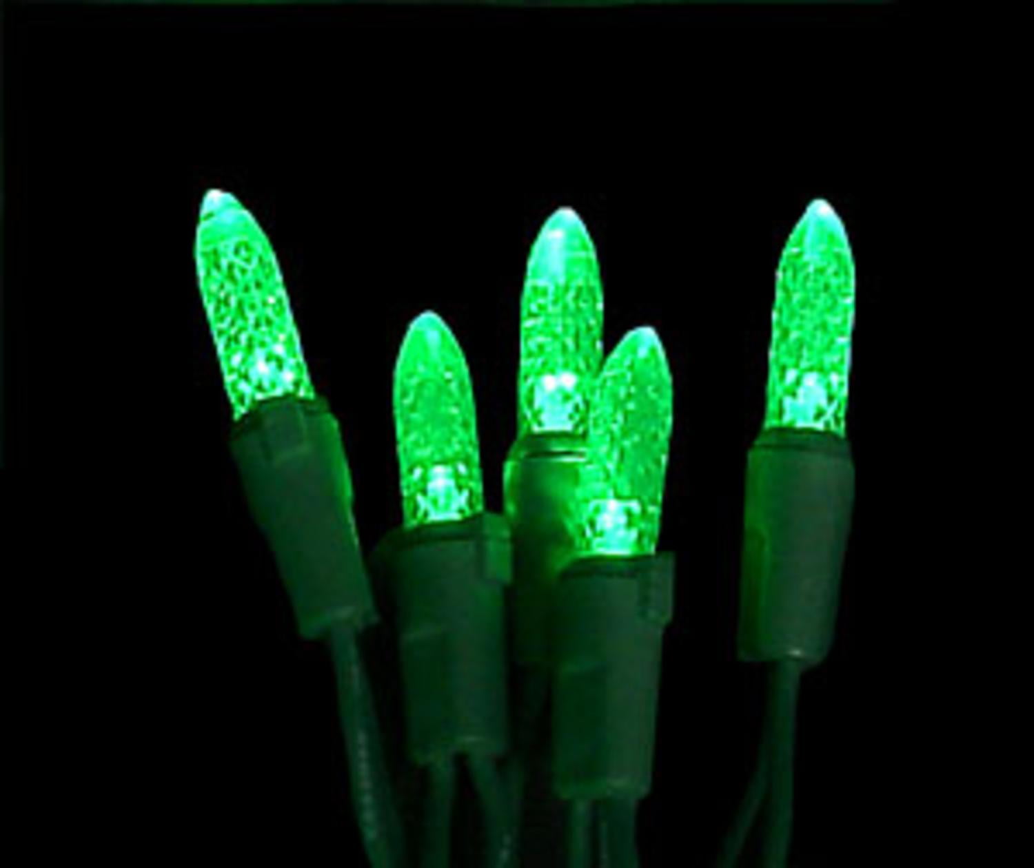 Set Of 50 LED C3 Green Mini Christmas Lights Green Wire Walmart Canada