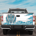 thumbnail image 2 of Lotusprinthandmade Religious Jesus Christian Tailgate Wrap 2 Sizes (26"x66"), religious truck tailgate wrap, faith based jesus tailgate wrap, christian truck wrap, 2 of 5