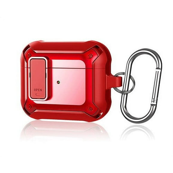 For Apple Airpod 3 Rugged 360 Protection Case in Red