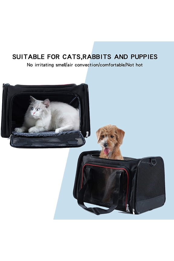 A4Pet Airline Approved Cat Carrier Dog Carriers, Soft-Sided Portable Pet Travel Washable Carrier for Puppy