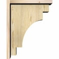thumbnail image 3 of 8"W x 14"D x 18"H Mediterranean Rough Sawn Corbel w/Backplate, Douglas Fir, 3 of 9