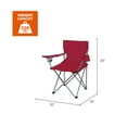 thumbnail image 7 of Ozark Trail Basic Quad Folding Camp Chair with Cup Holder, Orchid Plum, Adult, 7 of 7