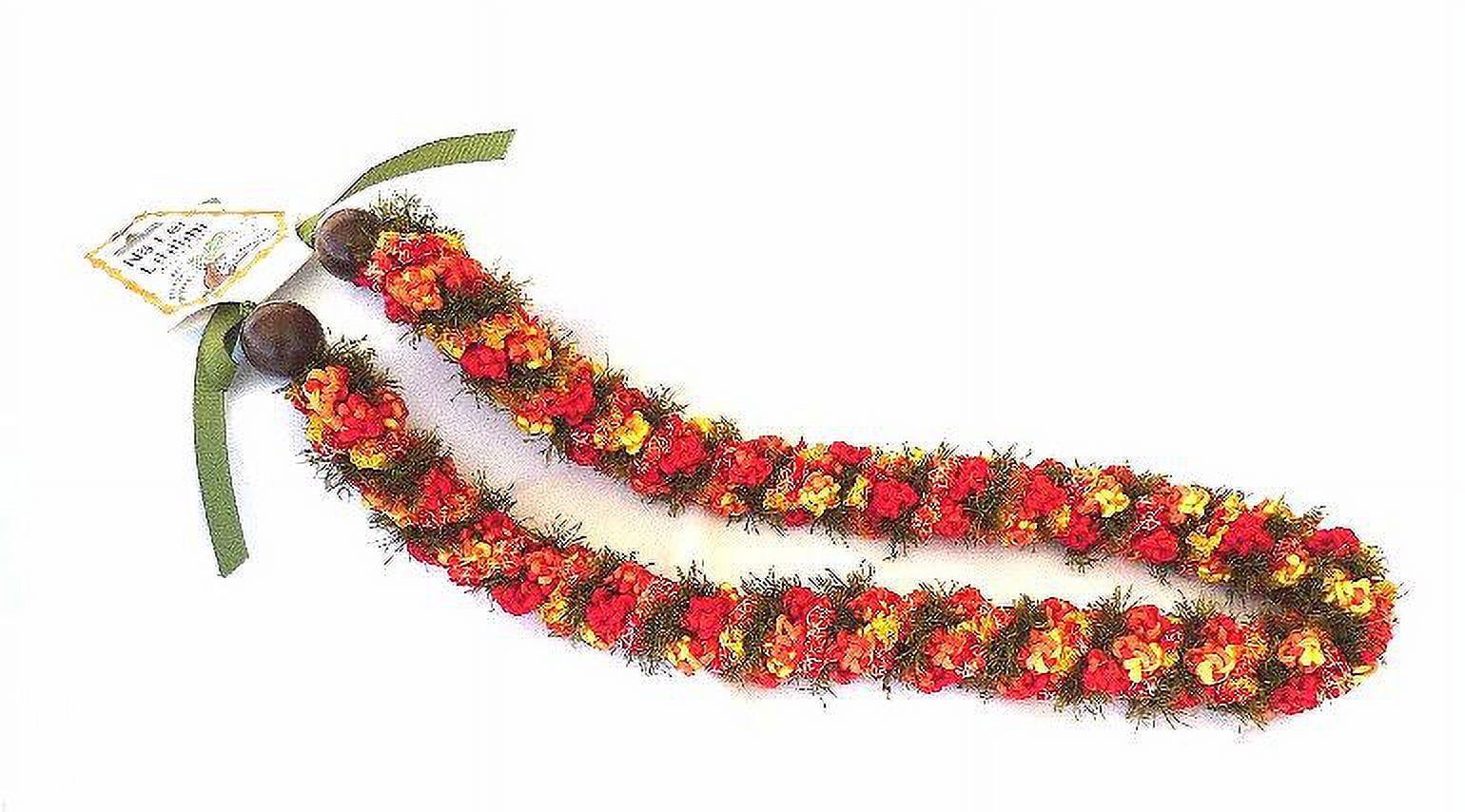 Funcraft Red Crochet Lei, 1 Each
