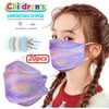 Cotonie Kids Disposable Face Masks Kids Tie-dye Gradient Three-Layer Dust-Proof Breathable Disposable Mask
