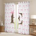 thumbnail image 2 of Castle Fairy Female Men Adults Personalized Initial Bowtie E Blackout Curtains Set of 2 (52x84 Each),Animal Cheetah Print Window Curtains,Dreamy Princess Curtains and Drapes,Lightweight Room Decor, 2 of 6