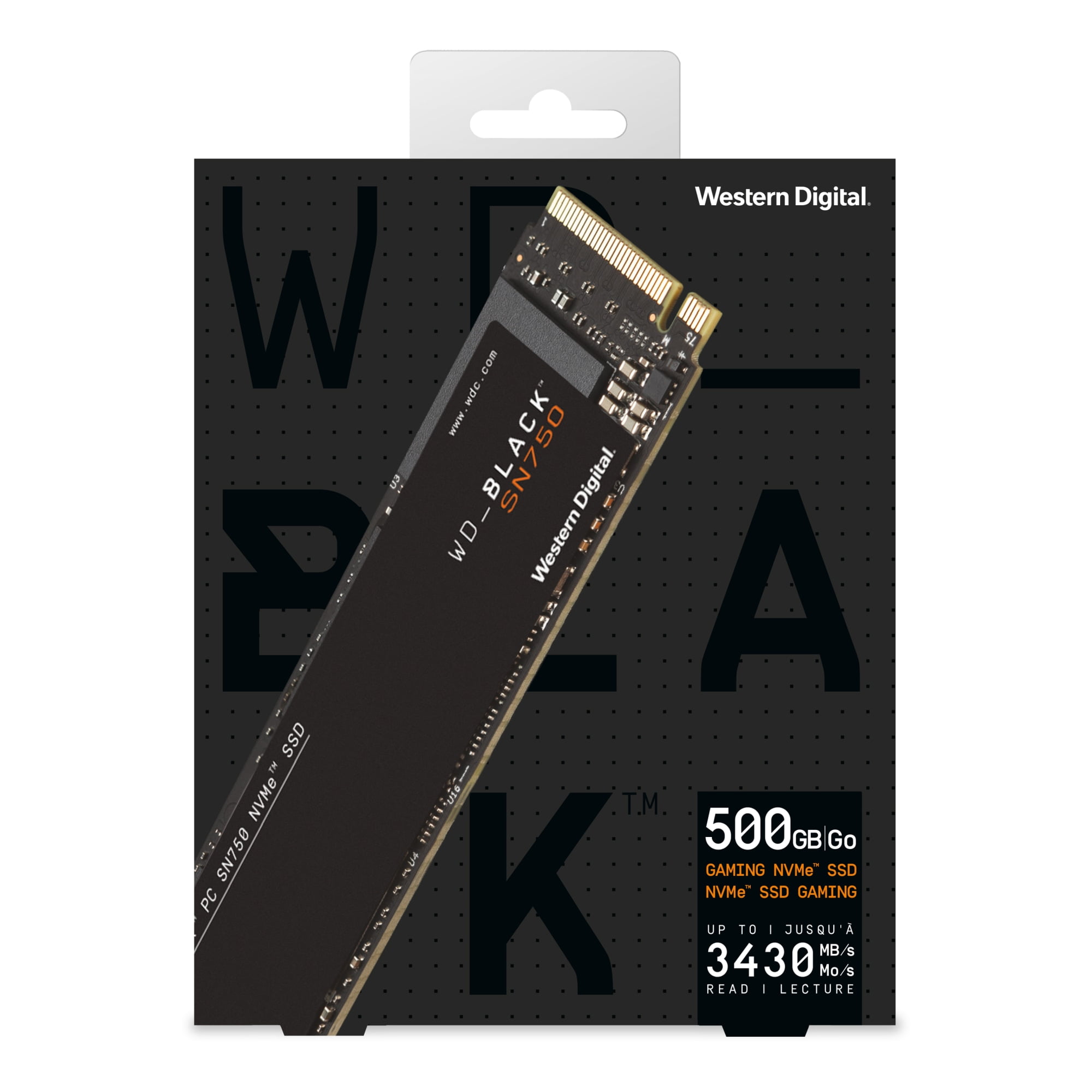 Western Digital® BLACK SN750 NVMe Solid State Drive, 500GB