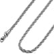 thumbnail image 1 of 18k Real Gold Plated Rope Chain 2.5mm Stainless Steel Twist Chain Necklace for Men Women 28 Inches, 1 of 4