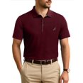 thumbnail image 3 of Polo de Golf NY Threads Granate XX-Large con Tecnología de Absorción de Humedad, 3 of 9