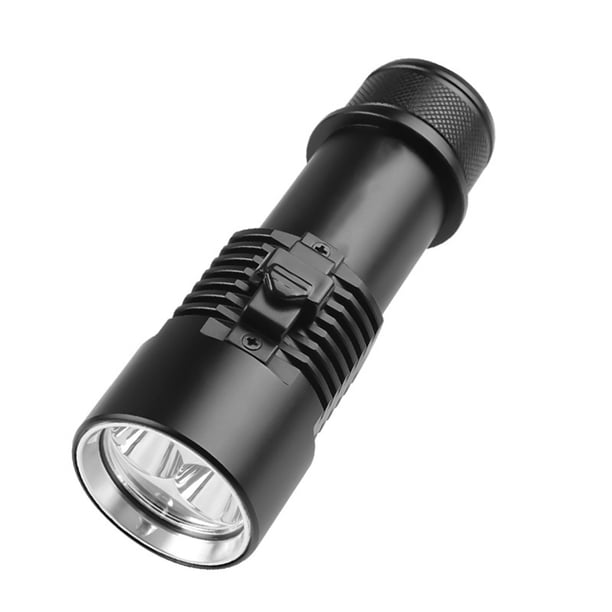 Sonducket Linterna de buceo Profesional Sumergible Potente Luz Interruptor Foco Exploración en aguas profundas Lámpara de camping Estufas de camping Luz blanca