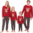 thumbnail image 2 of WephuPSho Conjuntos de pijamas navideños familiares a juego, pijamas navideños para bebés a juego para adultos y niños, conjunto de ropa de dormir navideña para vacaciones, 2 of 3