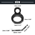 thumbnail image 3 of 10pcs Black Stainless Steel Tie Down Hooks Strap Rings for Motorcycle, 3 of 6
