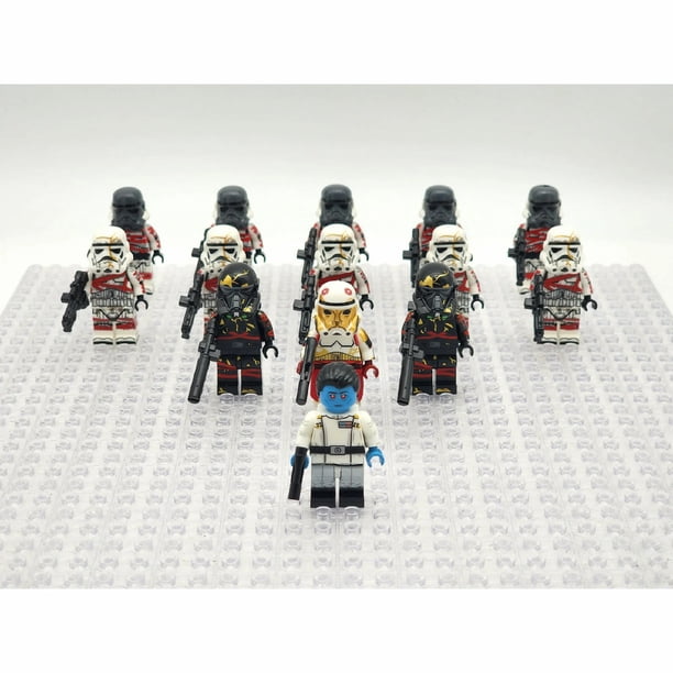 Set de 14 Figuras de Bloques de Construcción, Minifiguras de Acción con Accesorios, Juguete de Plástico ABS para Colección y Juego de Roles, Regalo para Niños y Coleccionistas