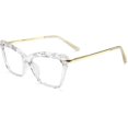 thumbnail image 1 of -Crystal ClearGafas de ojo de gato con montura y lentes transparentes para mujer B2440, 1 of 5