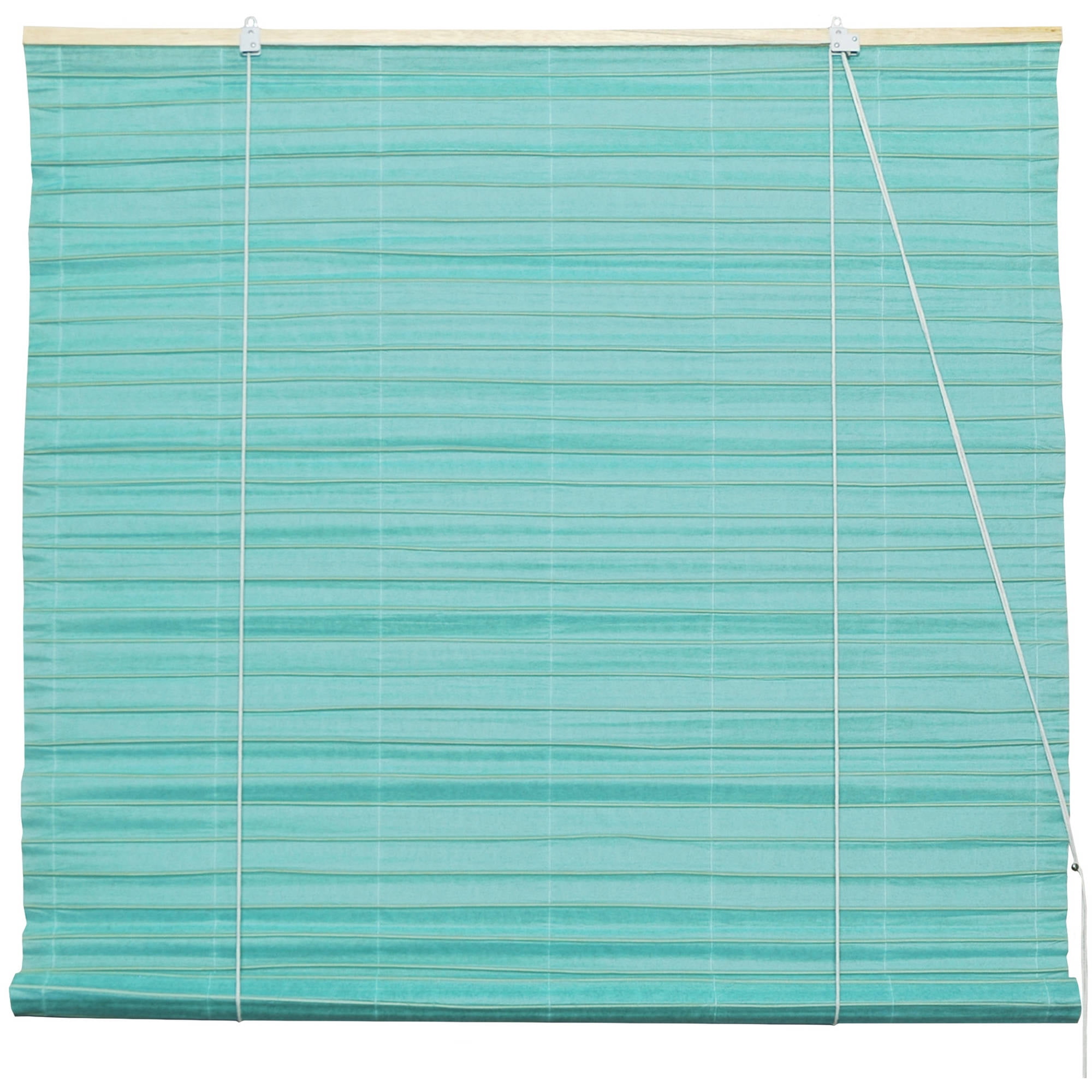 Shoji Paper Roll Up Blinds, Light Blue