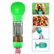 thumbnail image 1 of Botella de agua para perros para caminar, vaso para beber para mascotas de 300 ml con bolsa para excrementos, pala, caja de comida para perros, gatos, verde, 1 of 5