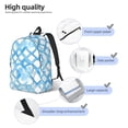 thumbnail image 5 of Casual Canvas Backpack Without Interlayer Large Capacity Stick Bag Design For Outdoor Shopping Office Outdoor Sports Lightskyblue Moroccan Trellis Hand-Drawn Sketch_2 Medium, 5 of 7