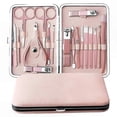 thumbnail image 2 of 18-Piece Stainless Steel Manicure and Pedicure Set with Nail Clippers and Tools, 2 of 5