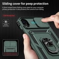 thumbnail image 3 of for iPhone XR Case with Camera Lens Cover, HD Screen Protector, 10 FT Military Grade Drop Protection, Magnetic Ring Holder Kickstand Protective Phone Case, Pine Green, 3 of 12