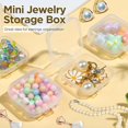 thumbnail image 6 of 10PCS Mini Clear Jewelry Box, Portable Travel Jewelry Storage Cases, Tiny Plastic Containers with Lids, Necklaces Rings Earrings Organizer, 1.37x1.37x0.7in, 6 of 9