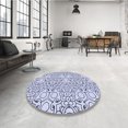 thumbnail image 4 of Ahgly Company Machine Washable Indoor Rectangle Transitional Lavender Blue Area Rugs, 8' x 12', 4 of 7