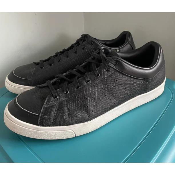 Ad-id-as Black Leather Athletic Shoes Size 14| Perfect for Any Occasion