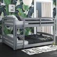 thumbnail image 2 of Better Homes and Gardens Tristan Full-over-Full Convertible Floor Bunk Bed, Gray, 2 of 16