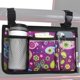 thumbnail image 1 of Bolsa lateral para silla de ruedas HSGEZUOQI Upgrade Flower Purple Butterfly, 1 of 6