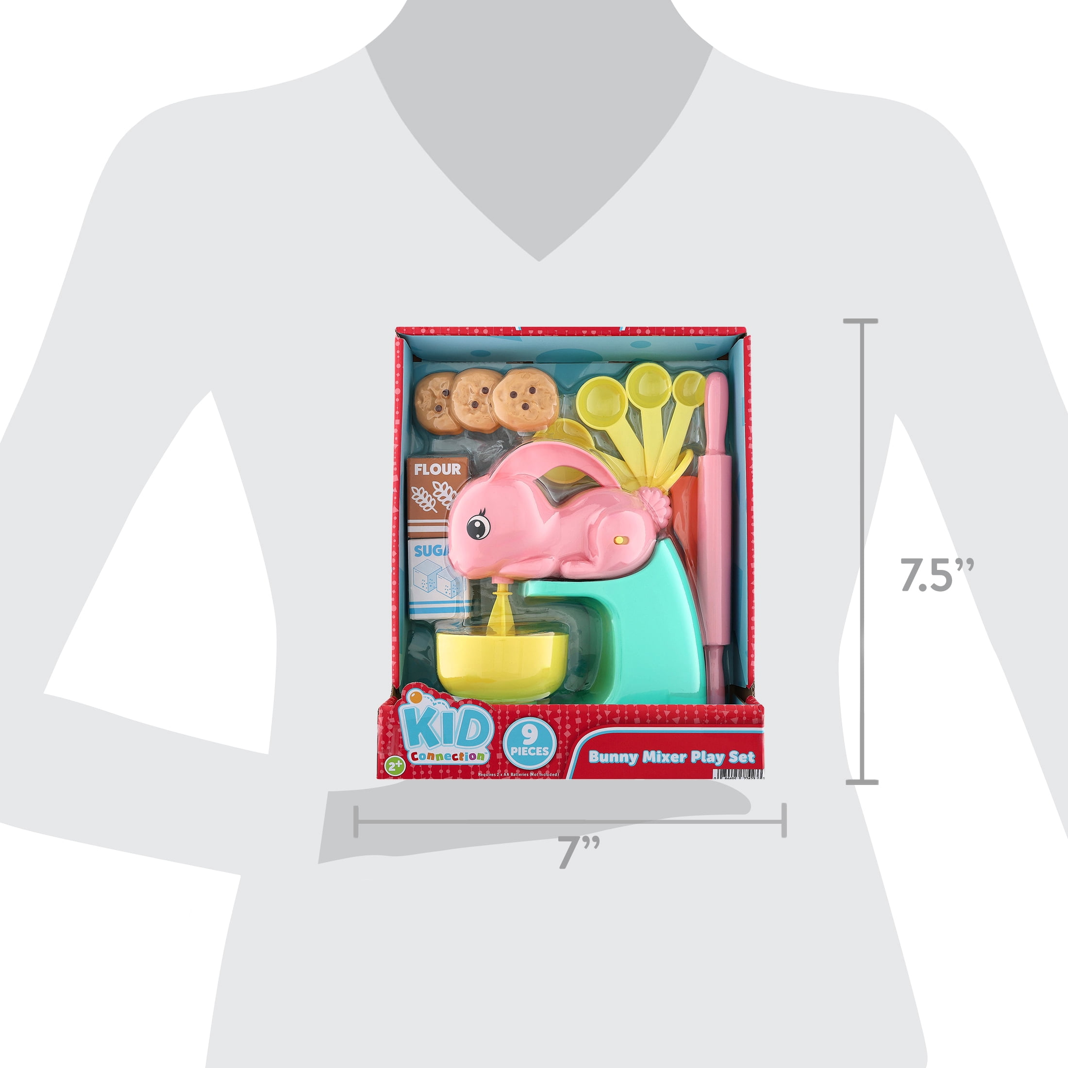 Kid Connection Bunny Mixer Pretend Play Set, 9 Pieces