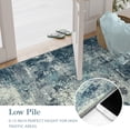 thumbnail image 3 of RUG ROBOT 8'x10' Area Rugs for Living Room, Non-Slip Washable Rug, Indoor Soft Modern Abstract Distressed Accent Carpet for Bedroom, Dining Room, Kitchen, Blue/Gray, 3 of 10