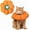 Orange pumpkin, variant on Cat Cone Collar,Cute Waterproof Cat Recovery Collar,Anti-Bite Lick Wound Healing Safety Elizabethan e Collar for Cats,Purple Flower All-Season Style…