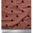 thumbnail image 1 of Soimoi Brown Poly Georgette Fabric Ship & Wheel Nautical Print Fabric by the Yard 52 Inch Wide, 1 of 1