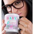 thumbnail image 2 of 3drose, Baby Shower - Cute Twin Elephants Pink and Blue, 15oz Two-tone Black Mug, 2 of 6