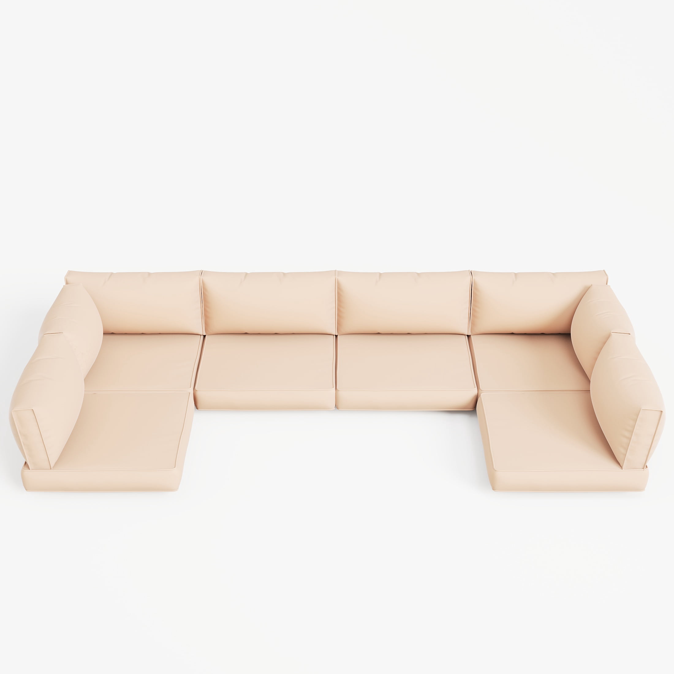 MRUAKA Outdoor Cushions for Patio Furniture Replacement, Waterproof Patio Furniture Cushions, Deep Seat Patio Cushions, Patio Seat Cushions for Outdoor Sectional (Beige)