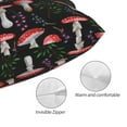 thumbnail image 5 of Disketp Pillow Covers Red Mushrooms Pattern Throw Pillow Case Cushion Covers,Cushion For Bedroom,Couch,Home-14"X20", 5 of 9