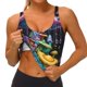 thumbnail image 3 of Balery Colorful Mushroom Sujetadores deportivos con espalda cruzada para mujer, acolchados, sin costuras, de alto impacto, ideales para yoga, gimnasio, entrenamiento y fitness.-Medium, 3 of 8