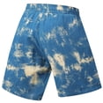 thumbnail image 6 of Tie Dye Shorts for Men 2026 Summer Casual Elastic Waist Straight Leg Relaxed Fit Beach Shorts with Pockets, 6 of 7