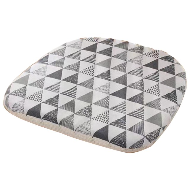 CSChome Chair Cushion With Plush Trim Non Slip Breathable Dining Cushion Super Soft Hip Protective Chair Mat