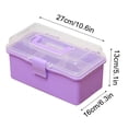 thumbnail image 2 of TERGAYEE 3 Layers Plastic Portable Storage Box,Multipurpose Portable Storage Box,Handled Storage Case for Art Craft and Cosmetic School Supply,Office Supply, 2 of 4