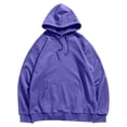 thumbnail image 5 of Gyexs Sweatshirt for Women Plus Size Hoodie Y2k Cozy Pullover Long Sleeve Pullover Oversized Fall Winter Outerwear Clothes, Light Purple, Size XXL, 5 of 5