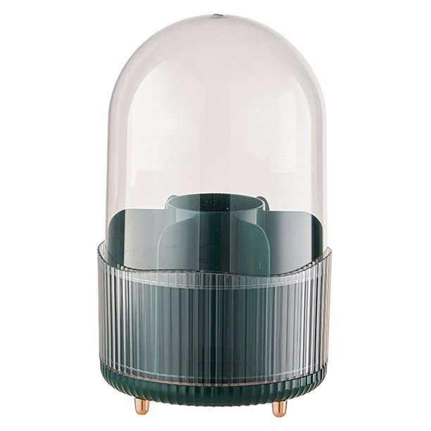 Vitrina cosmética giratoria 360 giratoria redonda de 7 ranuras para sombra de ojos de lápiz labial