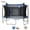 Blue/Silver/Black, variant on Sportspower BouncePro 14ft Trampoline Meets ASTM Safety Standards, Heavy-Duty Rust-Resistant Steel Frame, UV-Resistant Jump Mat, Safety Net & Basketball Hoop