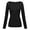 Black, variant on Ladies Shirts Summer Top for Women Shirts Women Solid See-Through Long Sleeve Seamless Arm Top Mesh Blouse Enhanced Comfort Breathable Knit Mesh Elegant Sheer Coverage Everyday Wardrobe White M