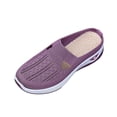 thumbnail image 2 of Fnooota Womens Slip on Sneakers, Mesh Non Slip Summer Casual Walking Shoes Purple Size 9.5, 2 of 8