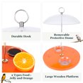 thumbnail image 2 of Kingsyard Oriole Bird Feeder for Outside With Big Dome Orange Fruit, Jelly, Mealworm,Nectar, 2 of 6