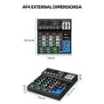 thumbnail image 1 of AF4 Mixing Console Analog Consoles Combined with Digital Sound Cards Bluetooth Usb Playback 4 Channel Audio Input US Plug, 1 of 5